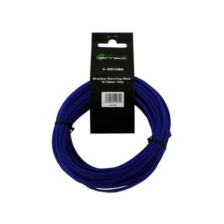 4 Connect 10 m Gaine nylon 6/12mm Bleu